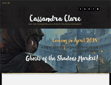 Tablet Screenshot of cassandraclare.com